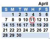 April 2013 Calendar April 2013 Calendar