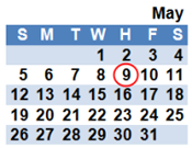 May 2013 Calendar May 2013 Calendar