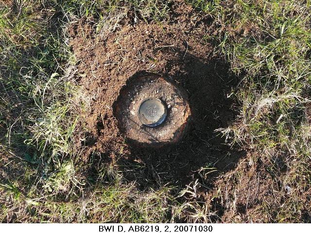 sample photo of a eye level photo of a survey mark